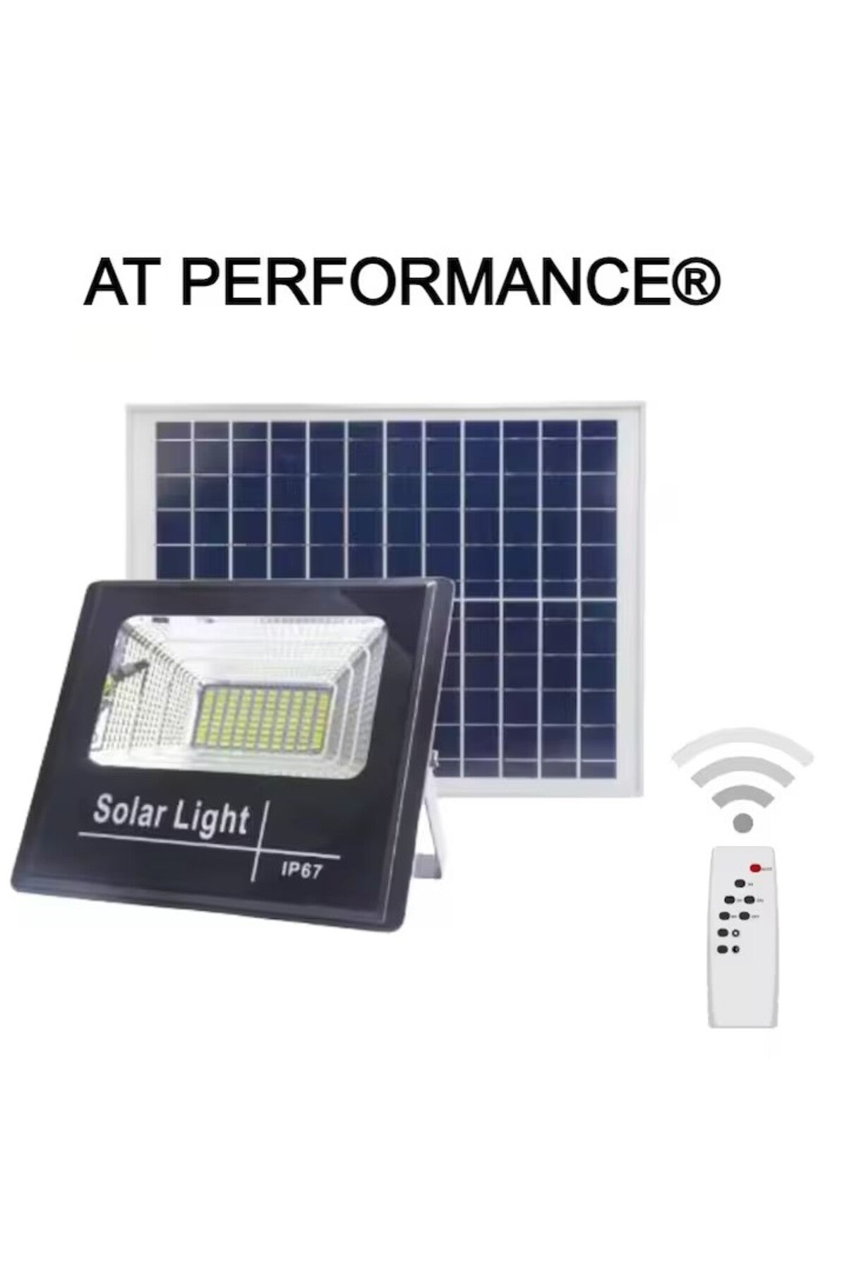 LED Projector PERFORMANCE®, Solar Powered 200W, Waterproof, SMD, Light Sensor, Timer, with Remot